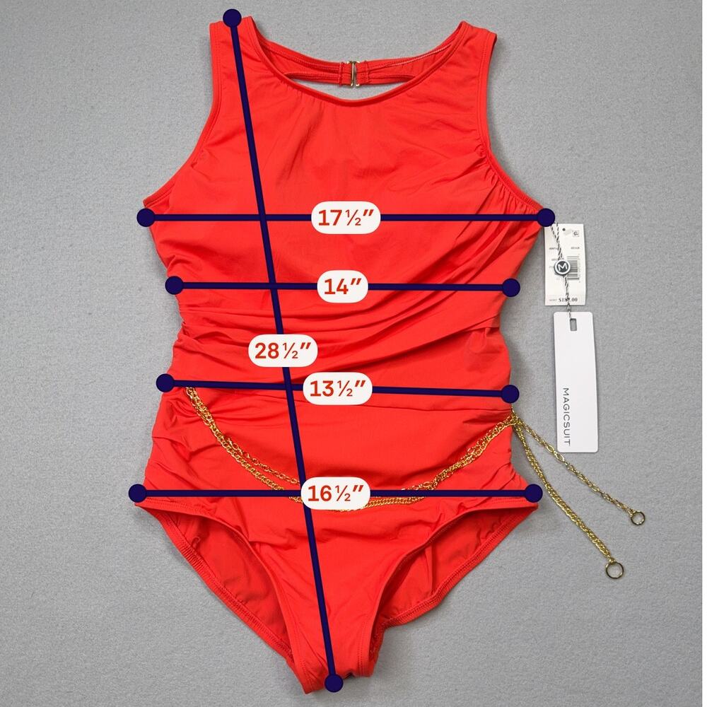 Magicsuit Women's Hyperlink Annette One-Piece Swimsuit - Persimmon 12 $182 - Picture 3 of 14